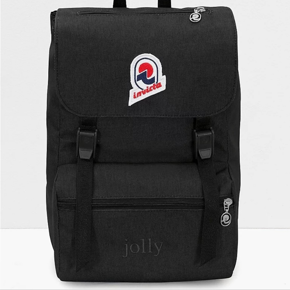 Invicta Jolly Solid Black Backpack